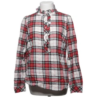 Blouse (Rouge, Blanc, Noir, Vert) de Talbots Coton, Fibre métallique