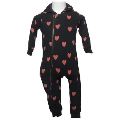 Barboteuse (Noir, Rouge) de Mini Rodini Modal, Coton biologique