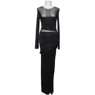 Maxi jurk (Zwart) van Meshki Elastaan, Polyamide, Polyester