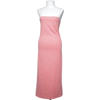 Maxi jurk (Rood, Wit) van Zara Elastaan, Polyester