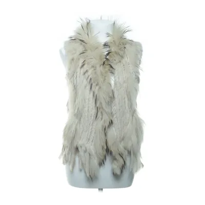 Pelsvest (Beige, Sort) fra Sensation Folie Bomuld, Kaninpels