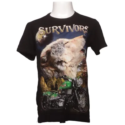T-shirt (Zwart, Meerkleurig) van Bk