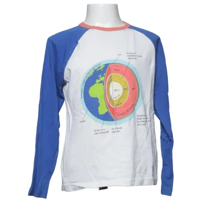 T-shirt à manches longues (Bleu, Blanc, Multicolore) de Mini Boden Coton