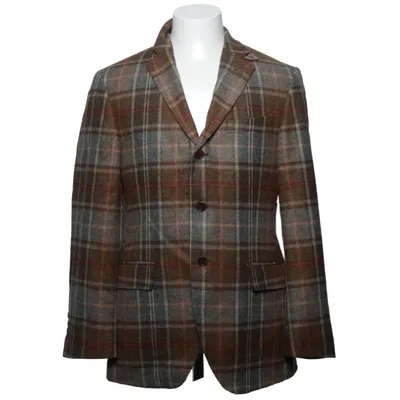 Blazer (Braun, Grau, Mehrfarbig) von Hackett London Viskose, Wolle