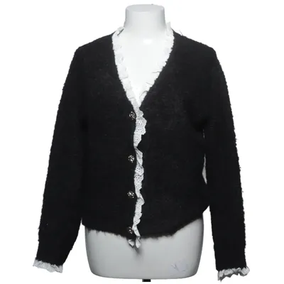 Cardigan (Zwart, Wit) van In April 1986 Acryl, Elastaan, Gerecycled polyester, Wol