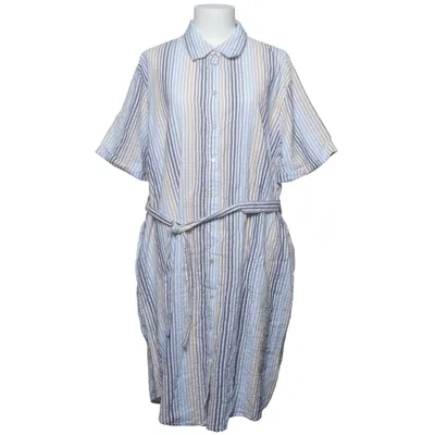 Robe chemise (Bleu, Beige, Blanc) de Soda Coton