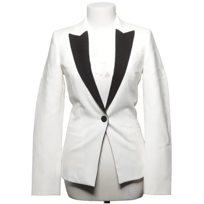 Kavaj (Vit, Svart) från Hugo Boss Elastan, Polyester, Viskos