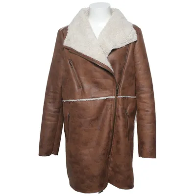 Shearlingjacka (Brun, Vit) från Mango Casual Polyester