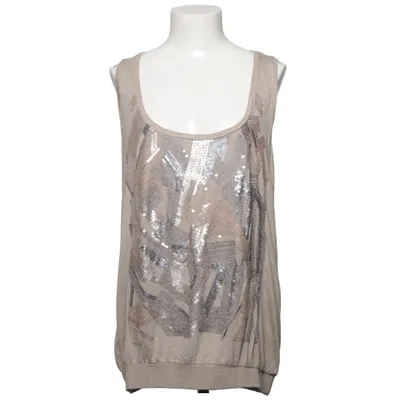 Tank Top (Beige, Gray) from Oui Collection Viscose