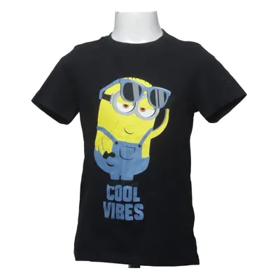 T-shirt (Zwart, Meerkleurig) van Minions Polyester, Gerecycled katoen