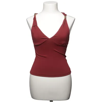 Halternecktopp (Röd) från Shein Elastan, Polyester