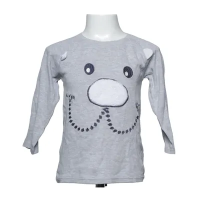 T-shirt à manches longues (Gris) de Bob der Bär Coton, Viscose