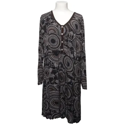 Klänning (Svart, Brun, Vit) från Deerberg Elastan, Viskos