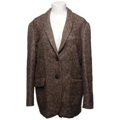 Blazer (Brown) from Vanessabruno Acrylic, Cotton, Mohair, Polyamide, Polyester, Viscose, Wool