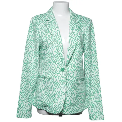 Blazer (Green, White) from Ichi Elastane, Polyester, Viscose