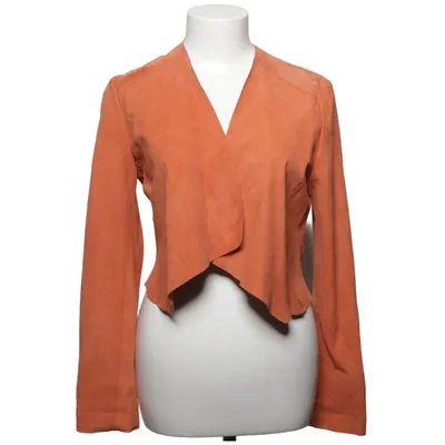 Läderjacka (Orange) från Cigno Nero Skinn, Polyester