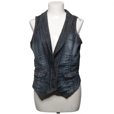 Spijker gilet (Blauw) van Colours Of The World Acryl, Katoen, Elastaan, Polyester