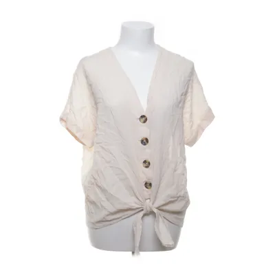 Short sleeve shirt (Beige) from Lindex Cotton, Viscose