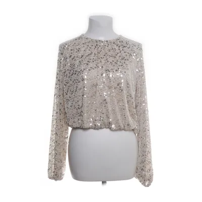 Crop top (Beige, Zilver) van H&M Elastaan, Polyester