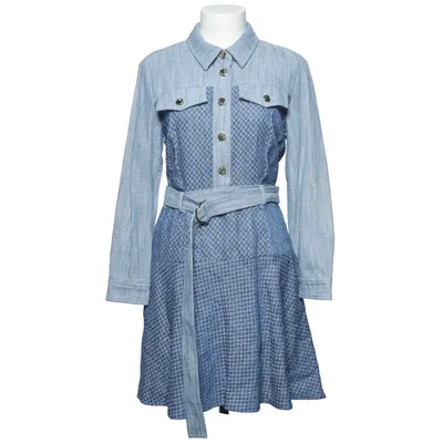 Denim dress (Blue) from Paule KA Elastane, Linen, Polyester