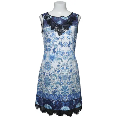 Dress (Blue, White, Black) from Closet Cotton, Elastane