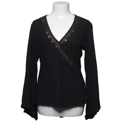 Blouse (Noir) de KappAhl Élasthane, Viscose