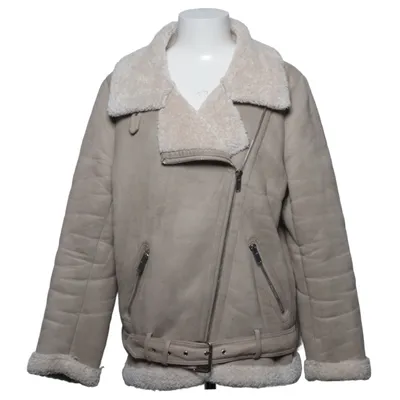 Shearling jacket (Beige) from Zara Woman Outerwear Polyester