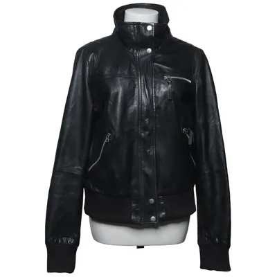 Leather jacket (Black) from Rose Bud Leather, Polyester