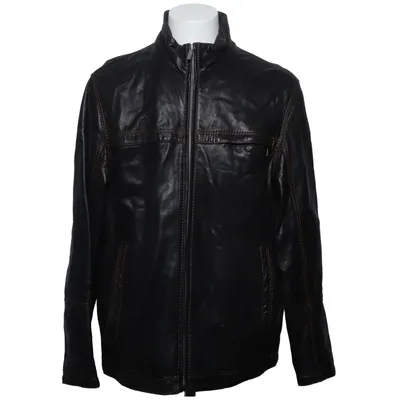 Läderjacka (Svart) från Trapper Skinn, Polyester