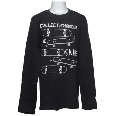 T-shirt à manches longues (Noir) de Vertbaudet Coton