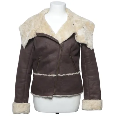 Shearling jas (Bruin, Beige) van Jofama Acryl, Polyester