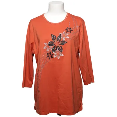 Topp (Orange) från Lady Fashion Bomull, Elastan