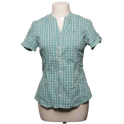Chemise à manches courtes (Bleu, Blanc) de Schöffel Coton, Élasthane, Polyamide