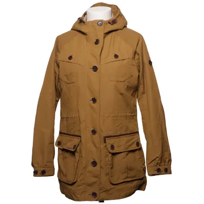 Parka (Brown) from Waterproof Cotton, Leather, Polyamide