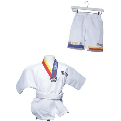 Uniforme d'art martiaux (Blanc, Multicolore) de Mudo