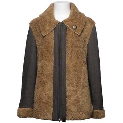 Shearlingjakke (Brun) fra Fashion Design