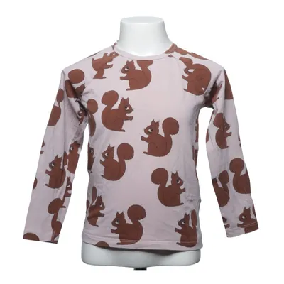 Langærmet t-shirt (Beige, Brun) fra Mini Rodini Elastan, Økologisk bomuld