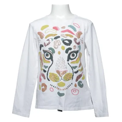 T-shirt à manches longues (Blanc, Multicolore) de Au Pareil Au Même Coton, Élasthane