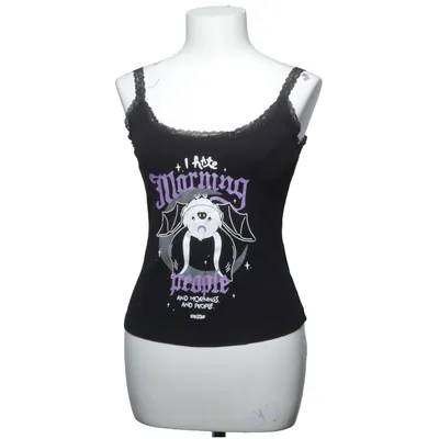 Tanktop (Zwart, Lila) van Killstar Katoen, Elastaan