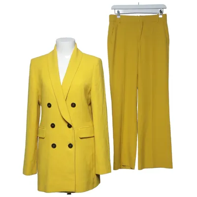 Kostym (Gul) från Zara Elastan, Polyester, Viskos