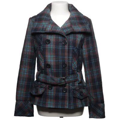 Frakke (Blå, Brun, Sort) fra Clockhouse Polyester, Uld