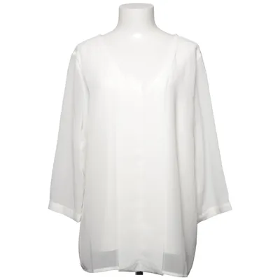 Blouse (Blanc) de Your Sixth Sense Polyester, Viscose