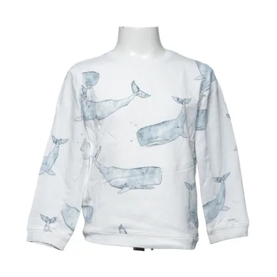Sweatshirt (Hvid, Blå) fra Newbie by KappAhl Bomuld