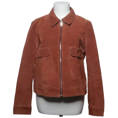Läderjacka (Brun) från Mango Skinn, Polyester