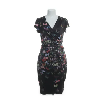 Wrap dress (Black, Multicolored) from Uttam Boutique