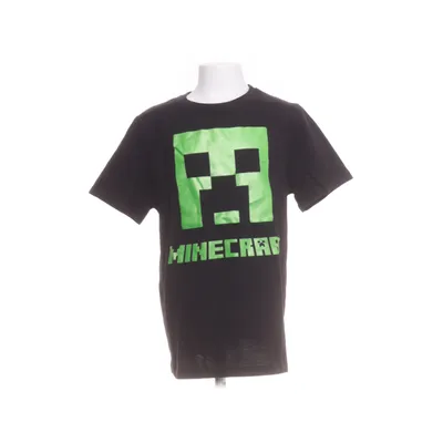T-shirt (Sort, Grøn) fra Minecraft Bomuld