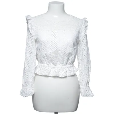 Blouse (White) from Sandro Cotton, Polyester