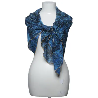 Shawl (Blue, Multicolored) from Tone Barker Silk Silk