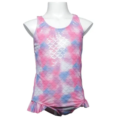 Swimsuit (Pink, Blue, Multicolored) from PatPat Elastane, Polyester