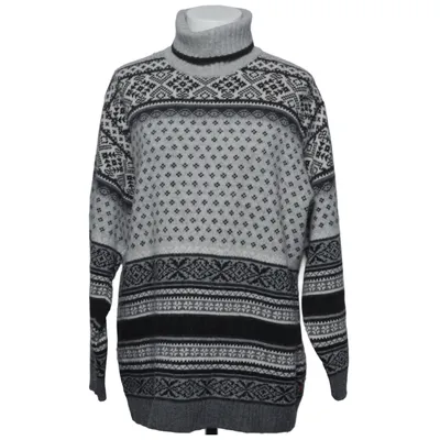 Pul à col roulé (Gris, Noir, Blanc) de Jackpot by Carli Gry Polyamide, Laine